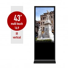 Floor standing SR-43IR information kiosk 43 inches