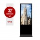 Floor standing SR-32 information kiosk 32 inches
