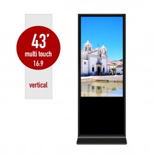 Floor standing SR-43 information kiosk 43 inches