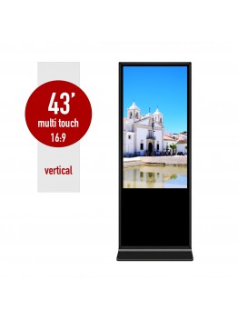 Floor standing SR-43 information kiosk 43 inches