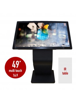 Floor standing SR-49CP information kiosk stand touch screen 49 inches