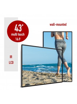 Wall mounted lcd digital player SR-43TP infrared 43 inches