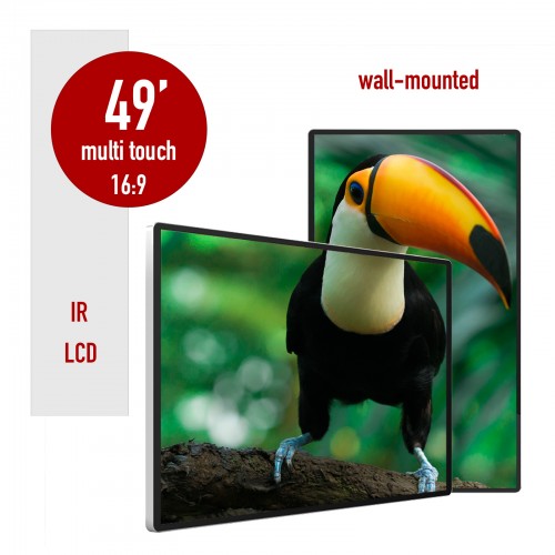 Wall mounted lcd digital player SR-49TP infrared 49 inches