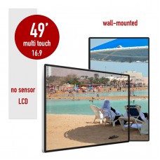 Wall mounted lcd digital player SR-49NS no sensor 49 inches