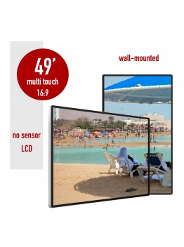 Wall mounted lcd digital player SR-49NS no sensor 49 inches