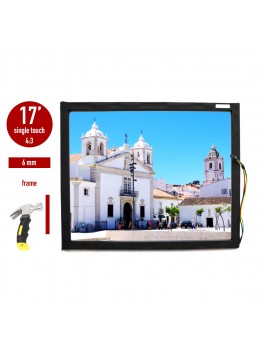 IR LED  i-Touch touch screen, touch screen frame 6 mm 17 inch bullet prof