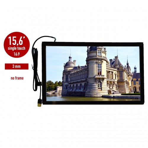 IR LED  i-Touch touch screen, wide touch screen no frame 3 mm 15.6 inch