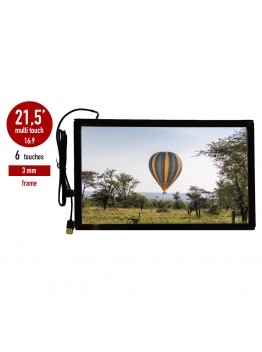 IR LED  i-Touch multi touch screen, wide 6 touches screen in frame 3 mm 21.5 inch