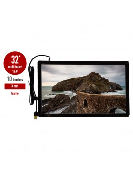 IR LED  i-Touch multi touch screen, wide 10 touches screen in frame 3 mm 32 inch