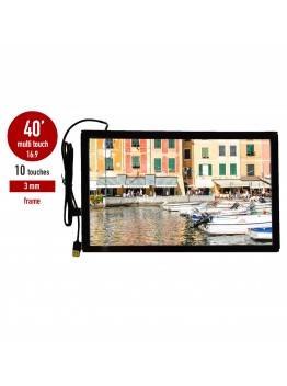 IR LED  i-Touch multi touch screen, wide 10 touches screen in frame 3 mm 40 inch