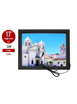 i-Touch SAW touch panel  touch screen interactive displays in frame 6 mm 17 inch